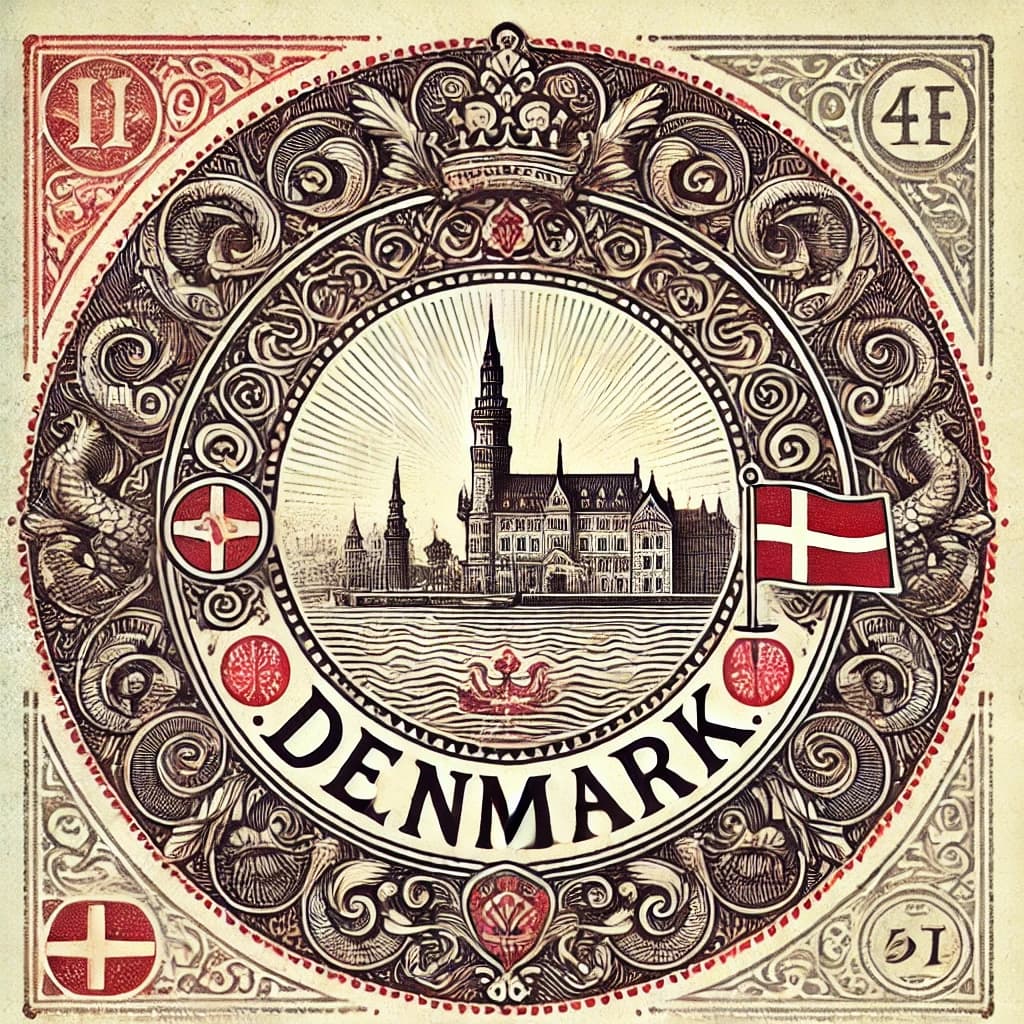 Denmark passport stamp